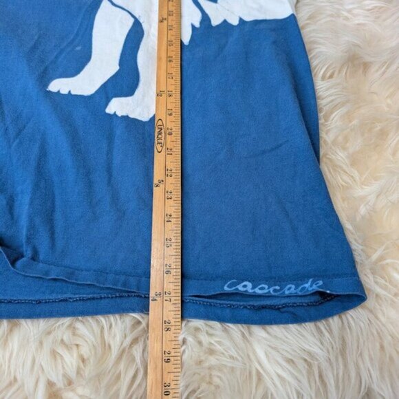 Vintage Single Stitch Wolf and Moon Graphic T Shirt Size XL - Picture 7 of 11